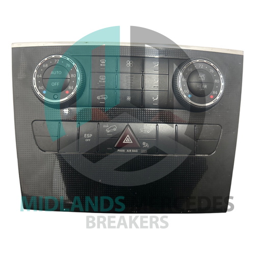 MERCEDES-BENZ ML W164 Climate Hazard Panel With Surround