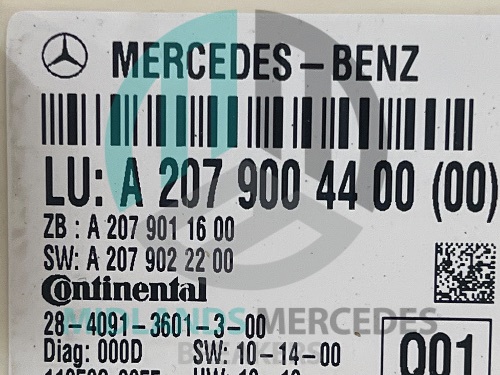 MERCEDES-BENZ E Class W207 Rear Window Control Module