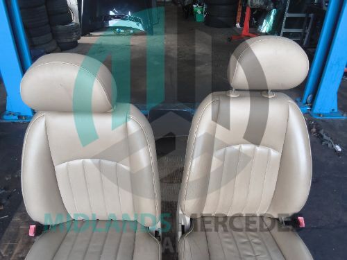 MERCEDES-BENZ CLS Class C219 Cream Electric Front Seats Pair