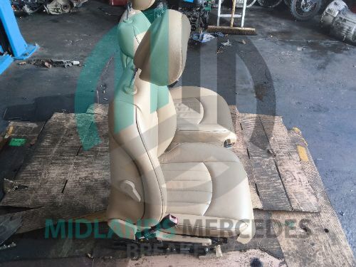 MERCEDES-BENZ CLS Class C219 Cream Electric Front Seats Pair