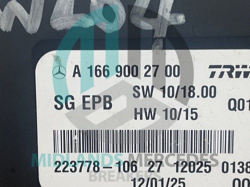 MERCEDES-BENZ B Class W246 Parking Control Module